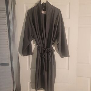 Grey Plush spa robe